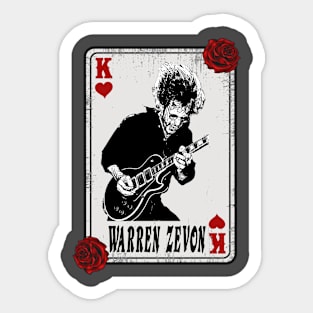 Vintage Card Warren Zevon Sticker